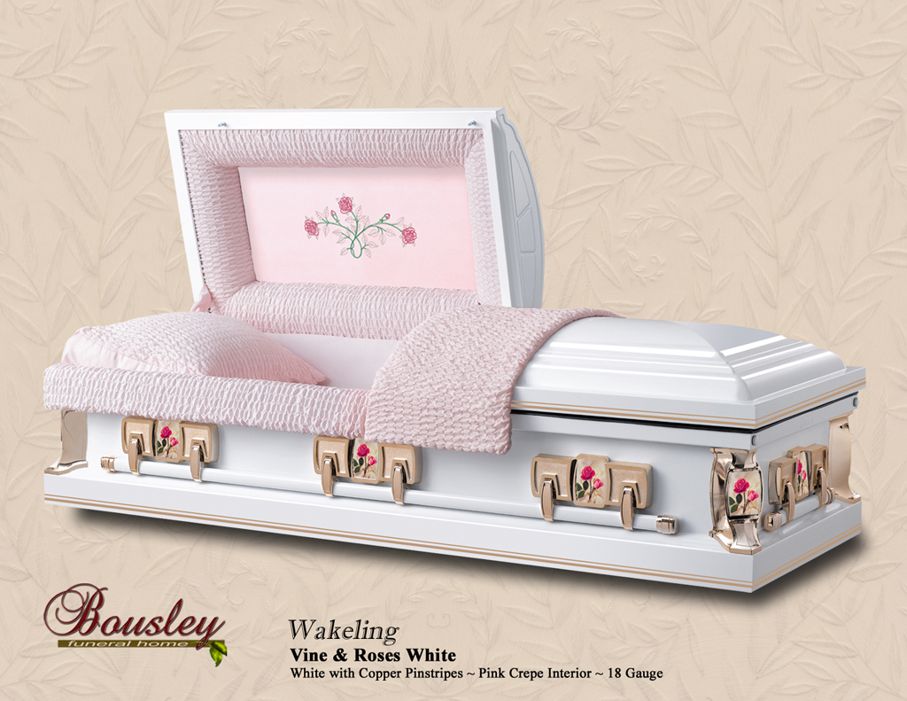 Wakeling Vine and Roses White Pinstripe